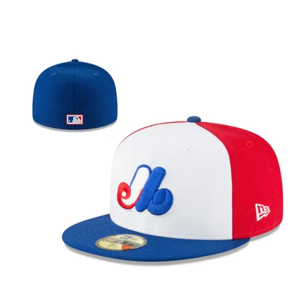New Era Montreal Expos 59FIFTY Fitted Cap Red White Blue Baseball Cap - 1