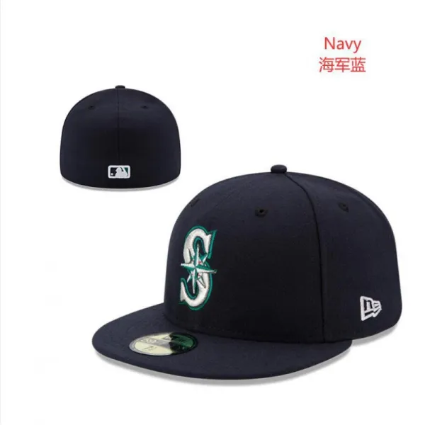 New Era 59FIFTY Seattle Mariners Navy Baseball Cap - 1