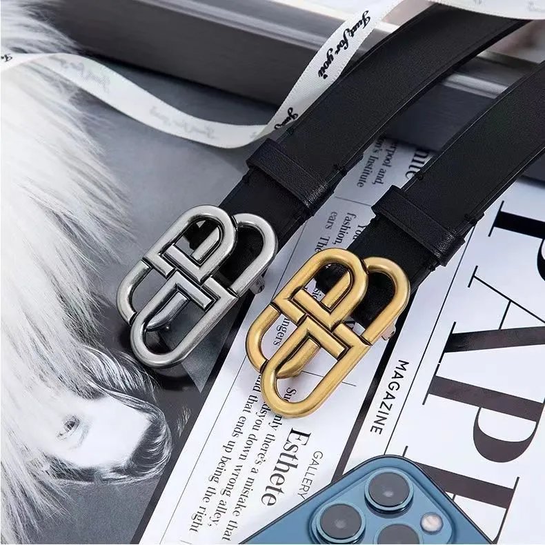 Balenciaga Triple S Belt Black Leather - 14