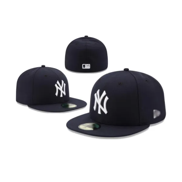 New Era New York Yankees 59FIFTY Navy Blue Baseball Cap - 1