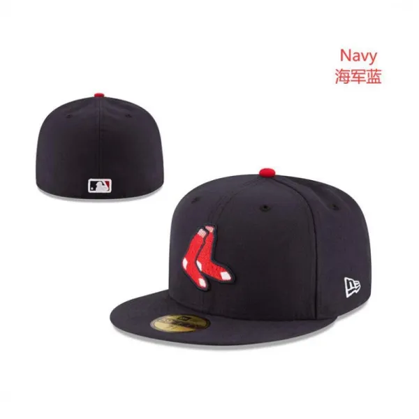 New Era Boston Red Sox 59FIFTY Navy Baseball Cap - 1
