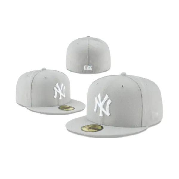 New Era 59FIFTY New York Yankees Gray Baseball Cap - 1