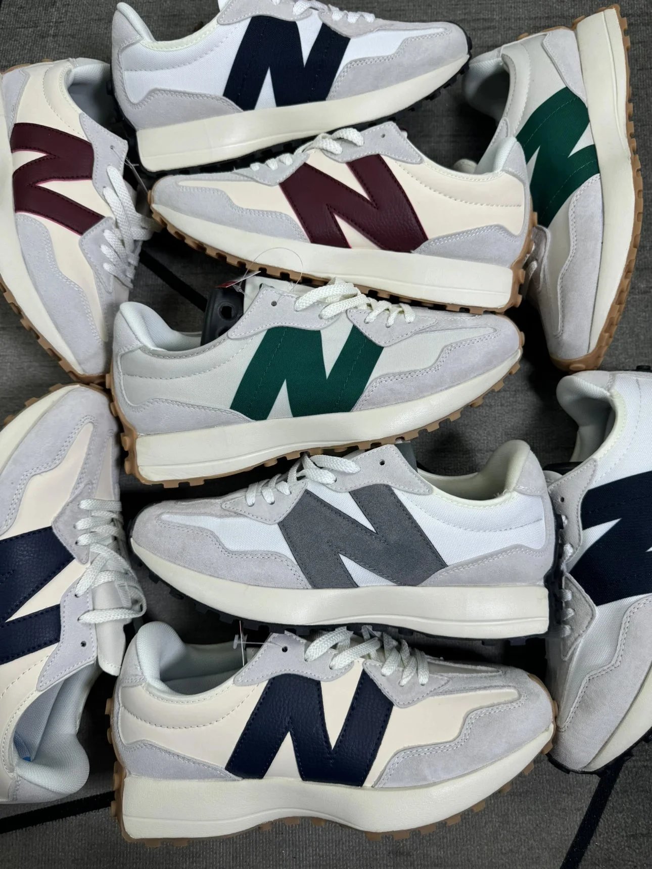 【Original Version, Best Supply, Agents Wanted】New Balance 327 Original Pigskin Leather, Brushed Color, Original Box, Premium Texture, Retro Lightweight Casual Sneakers, Unisex