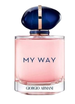 Giorgio Armani My Way Eau de Parfum Pink Floral Fragrance with Blue Stone Cap