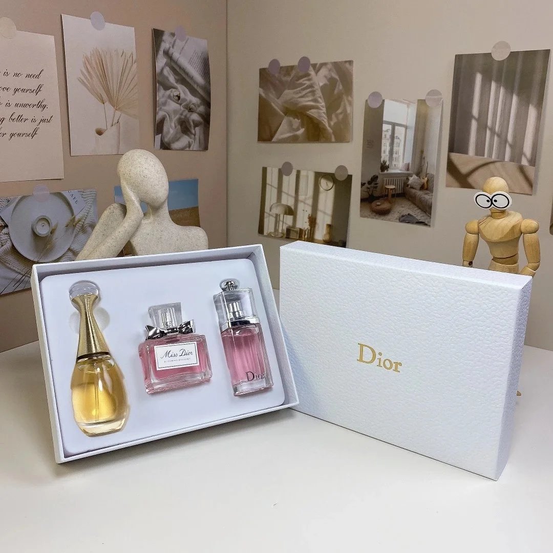 Dior Mini Perfume Gift Set J'adore Miss Dior Blooming Bouquet & Dior Addict Trio
