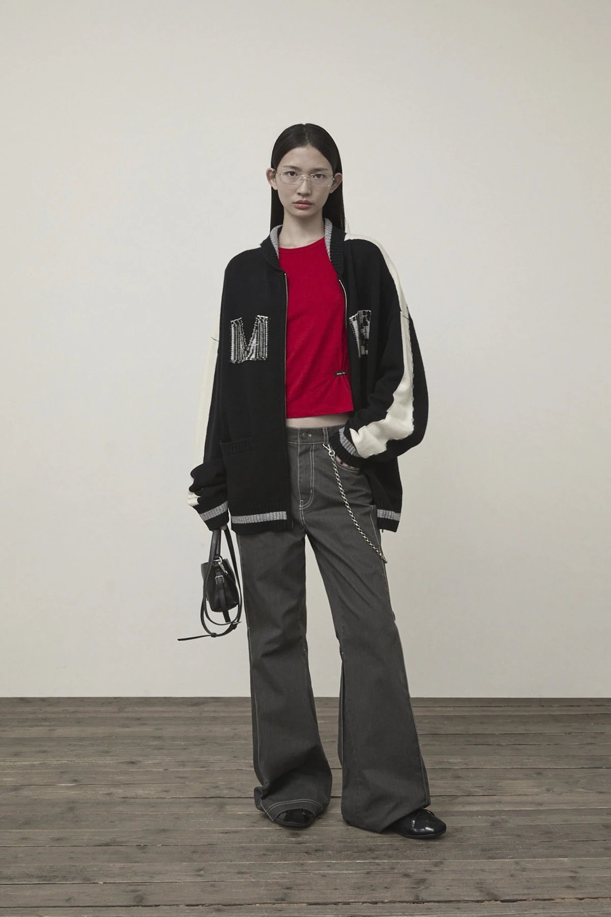 MMY Knit Track Jacket Black/White - 39