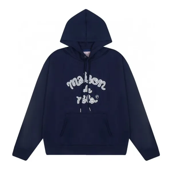 Maison de Rêve Script Logo Heather Gray Hoodie - 6