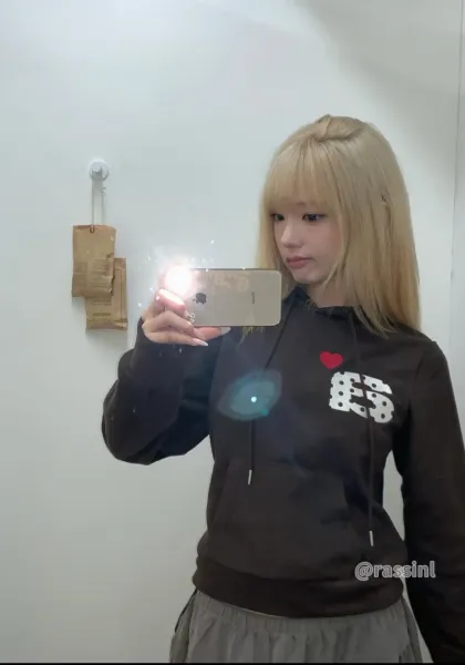 Play Comme des Garçons Polka Dot Heart Hoodie Brown - 16