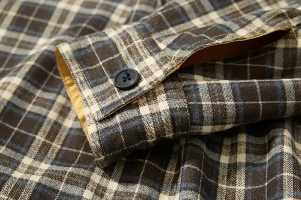 GRA Windbreaker Jacket in Yellow and Plaid - 47