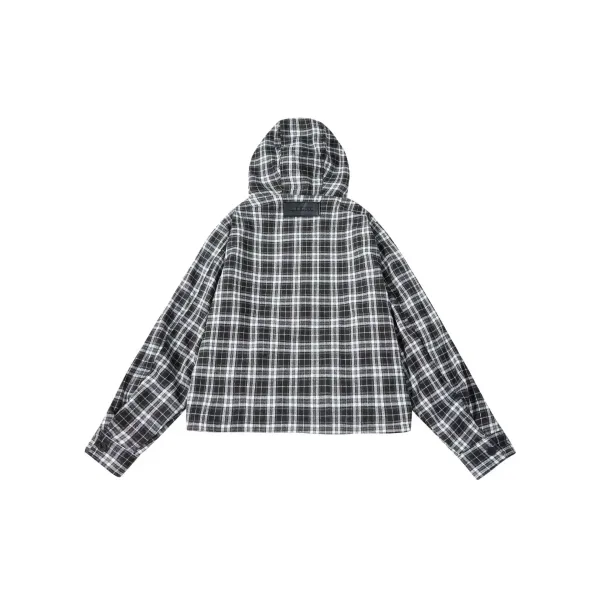 GRA Windbreaker Jacket in Yellow and Plaid - 7