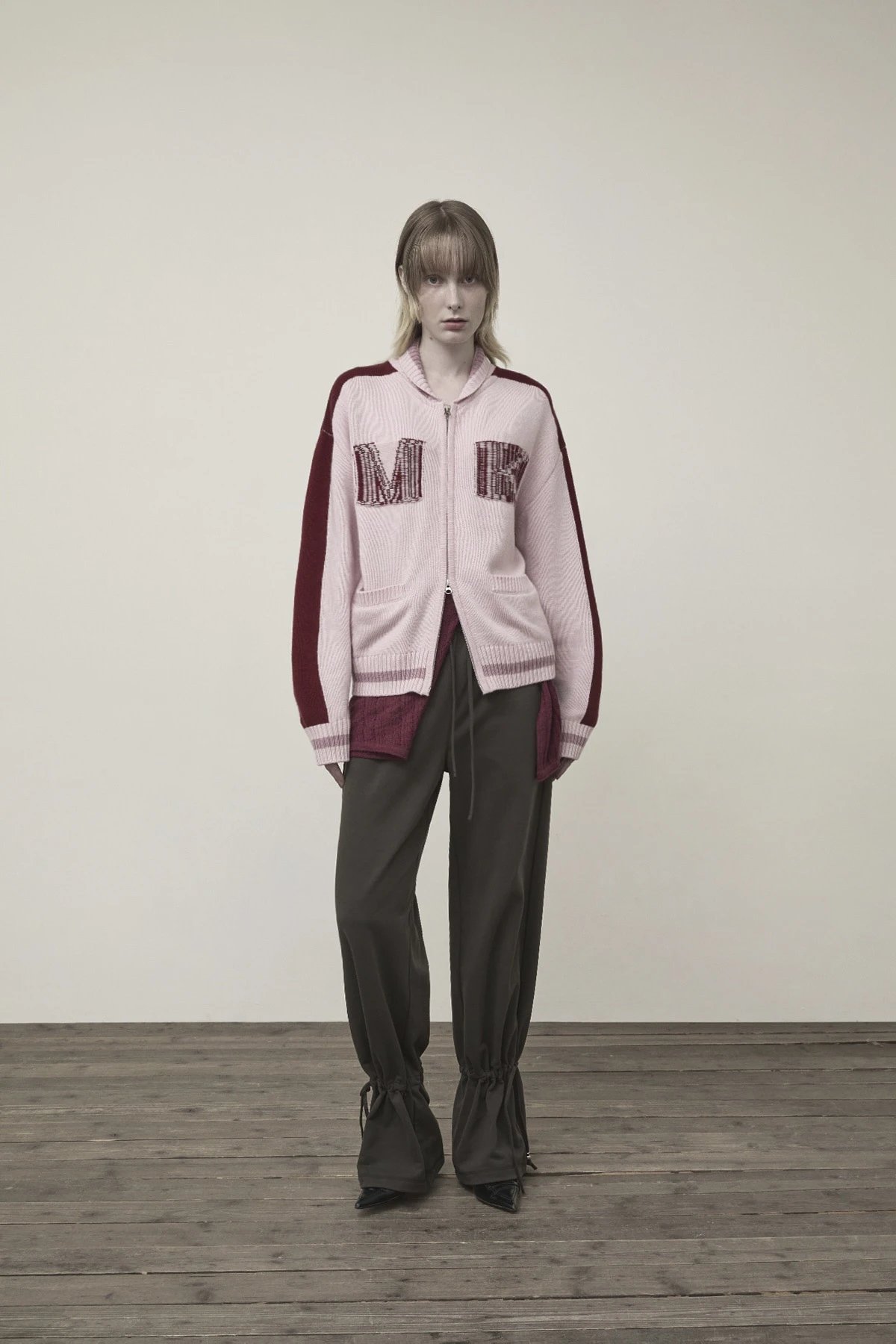 MMY Knit Track Jacket Black/White - 43