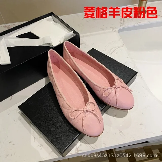 Unbranded Casual Shoes Two-tone cap-toe bow ballet flats product detail image 13