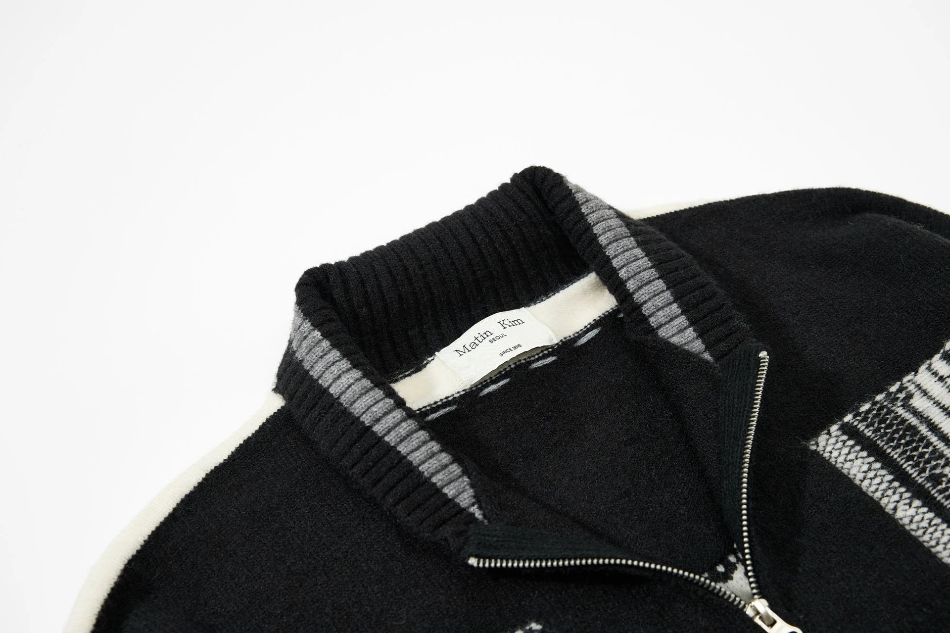 MMY Knit Track Jacket Black/White - 24