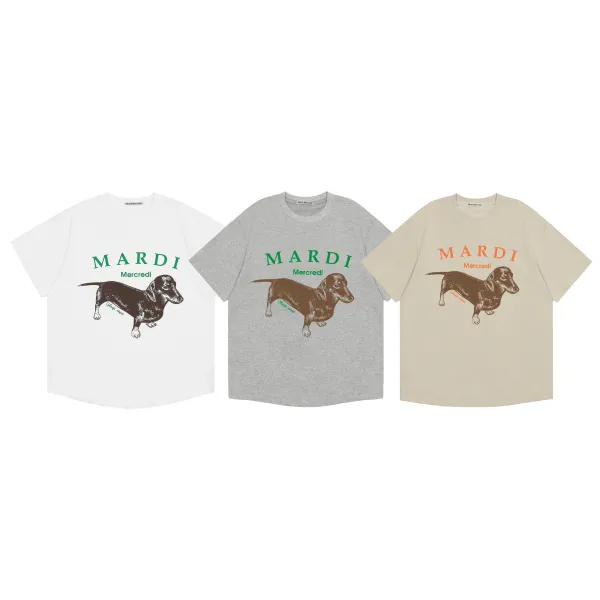 Mard Daisy Graphic Oversized T-Shirt Beige - 9