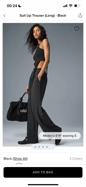 Olivia Palermo x olb Crop Tank Top and Logo Waistband Sweatpants Set Black/White - 10