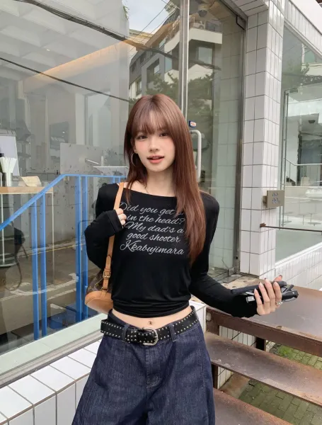 Krabujimara Did You Get Shot in the Head? Long Sleeve T-Shirt Gray - 24