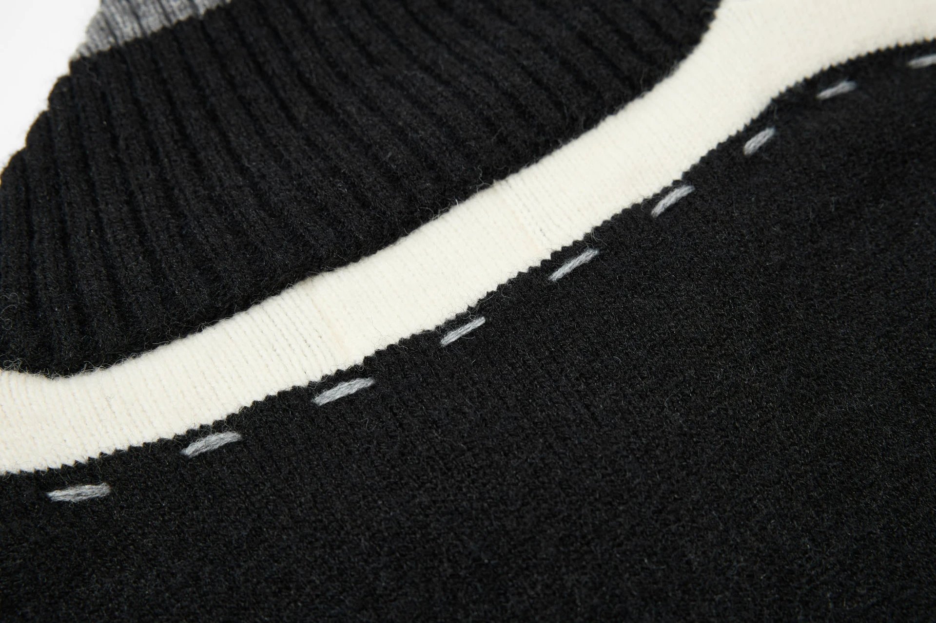 MMY Knit Track Jacket Black/White - 30
