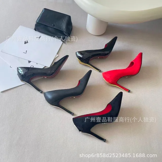 Unbranded High Heels Pointed-Toe Stiletto Pumps with Metal Sword Heel product detail image 6