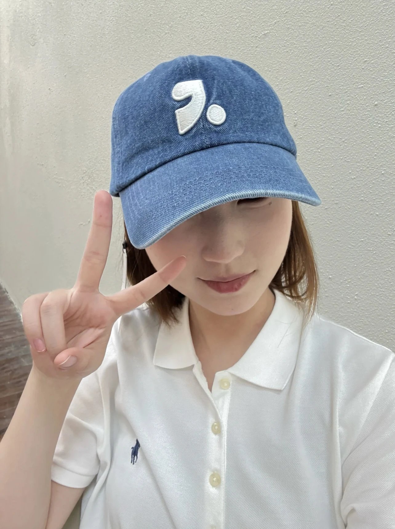 GRA Logo Embroidered Dad Hat Light Gray Baseball Cap - 24