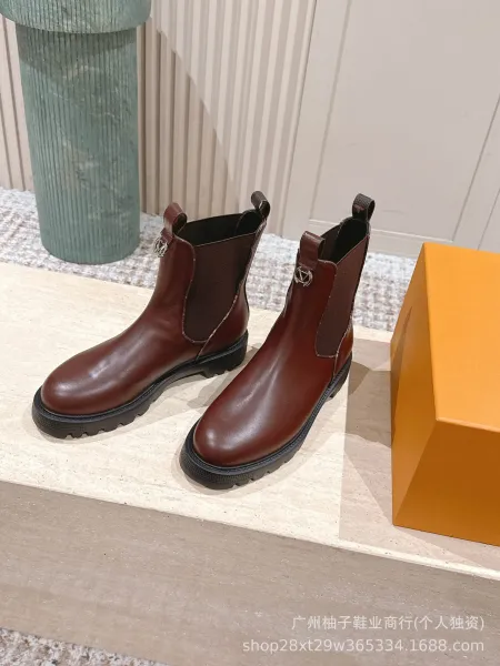 Louis Vuitton Monogram Chelsea Boots Brown - 7