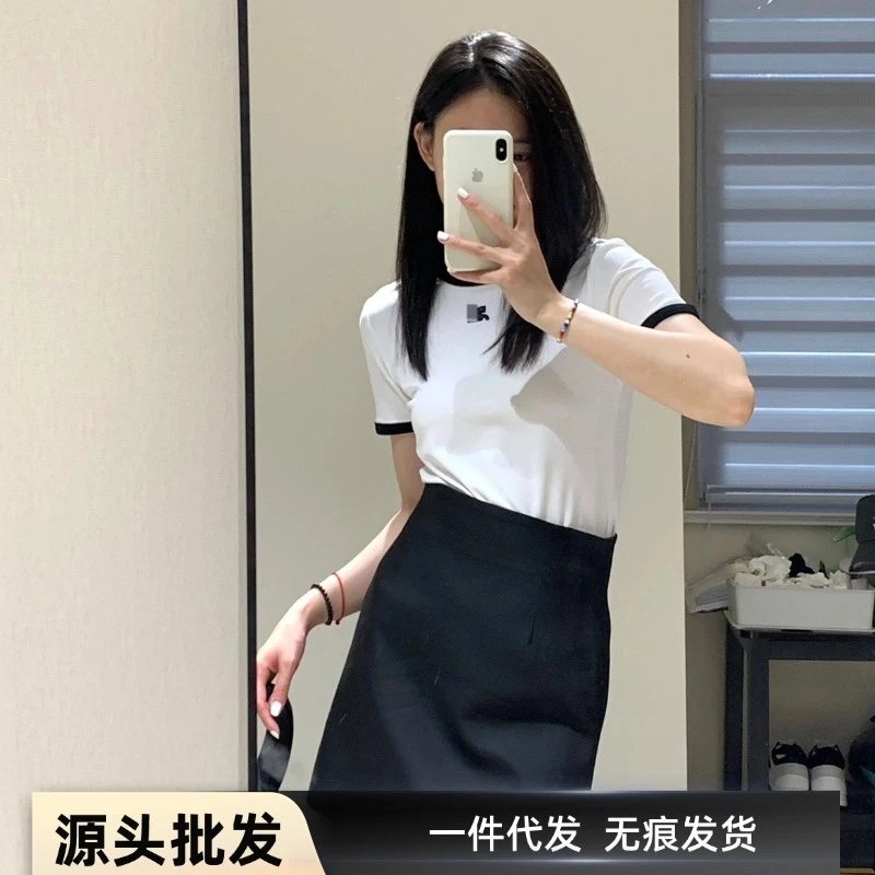Off-Shoulder Asymmetric T-Shirt