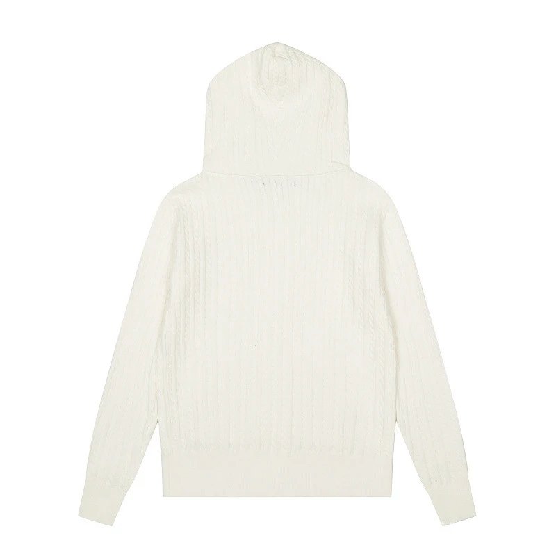 Polo Ralph Lauren Cable Knit Hooded Sweater Black - 22