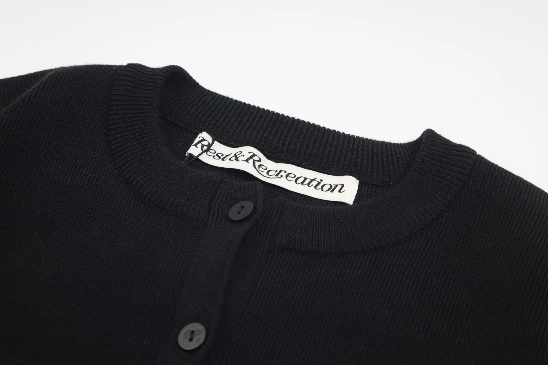 Rest & Recreation Stripe V-Neck Sweater Navy and White - 14