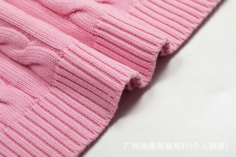 Polo Ralph Lauren Cable Knit V-Neck Sweater Light Blue - 10