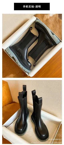 Off-White Chunky Chelsea Boots Lime Green Black Boots - 13