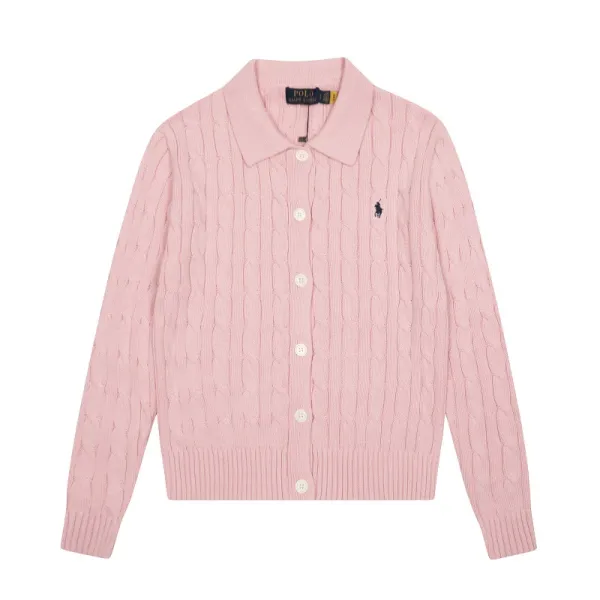 Polo Ralph Lauren Cable Knit Cardigan Pale Yellow Cardigan - 4