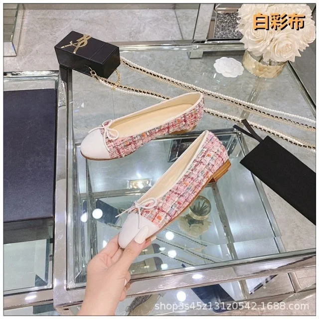 Unbranded Casual Shoes Two-tone cap-toe bow ballet flats product detail image 8