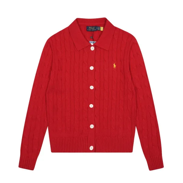 Polo Ralph Lauren Cable Knit Cardigan Pale Yellow Cardigan - 22