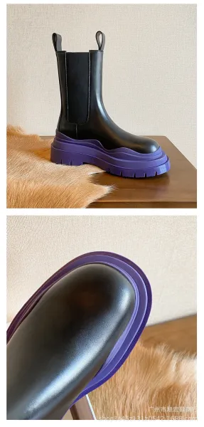 Off-White Chunky Chelsea Boots Lime Green Black Boots - 36