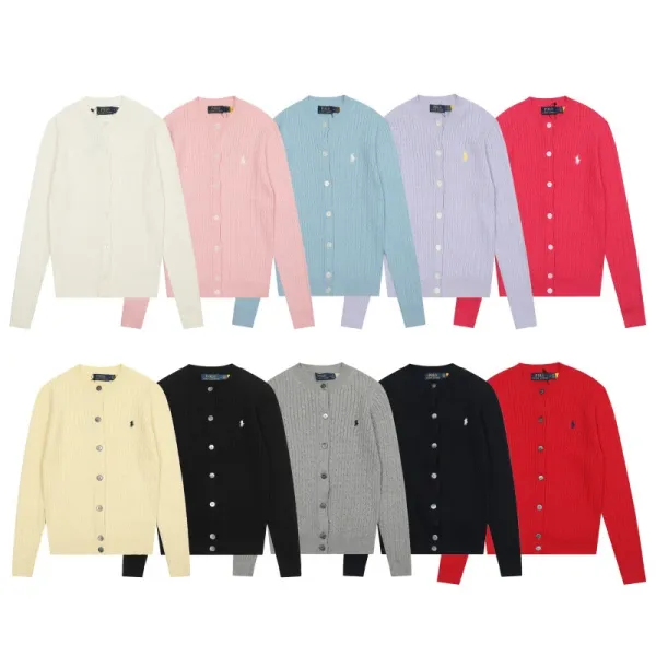 Ralph Lauren Cable Knit Cardigan Light Blue Cardigan - 3