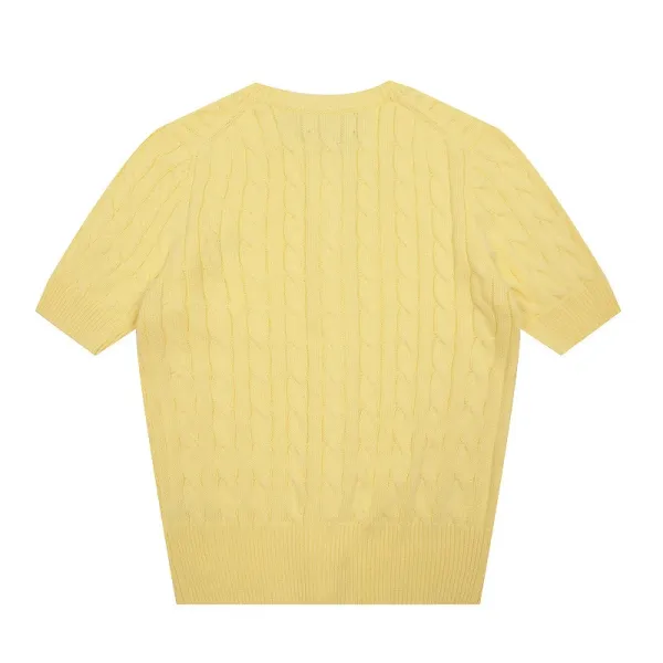 Ralph Lauren Cable Knit Polo Black - 25