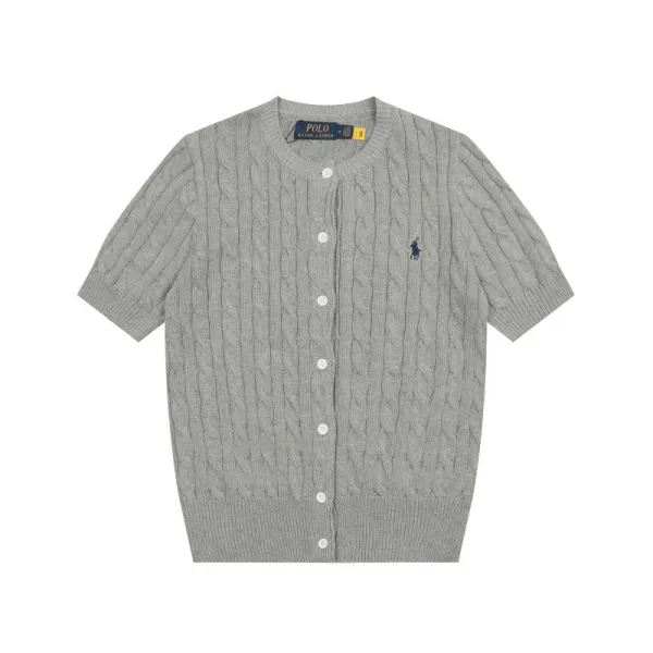 Ralph Lauren Cable Knit Polo Black - 46