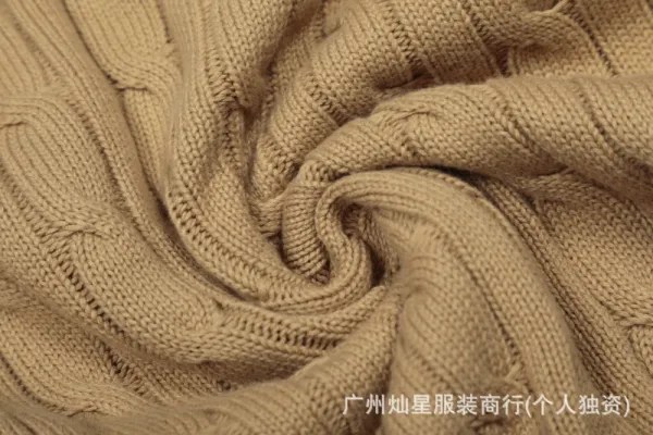 Ralph Lauren Cable Knit Polo Sweater Cream - 25