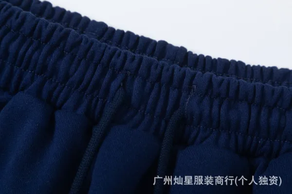 Design Pearl-Embellished Wide-Leg Sweatpants Navy - 18