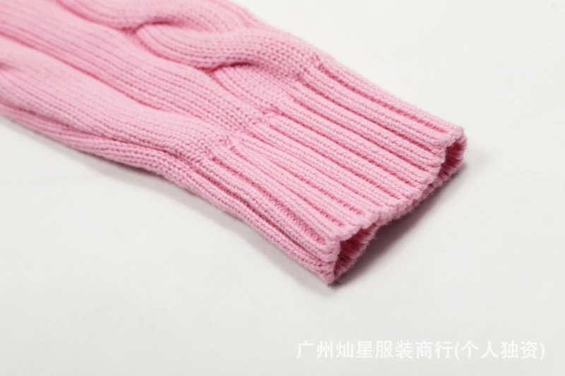 Polo Ralph Lauren Cable Knit V-Neck Sweater Light Blue - 8