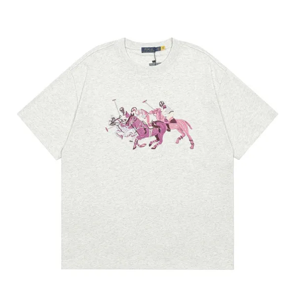 Polo Ralph Lauren Polo Pony Print Heather Gray T-Shirt - 1