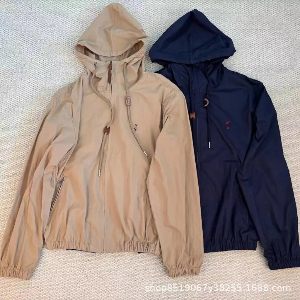 Ralph Lauren Embroidered Drawstring Cotton Jacket