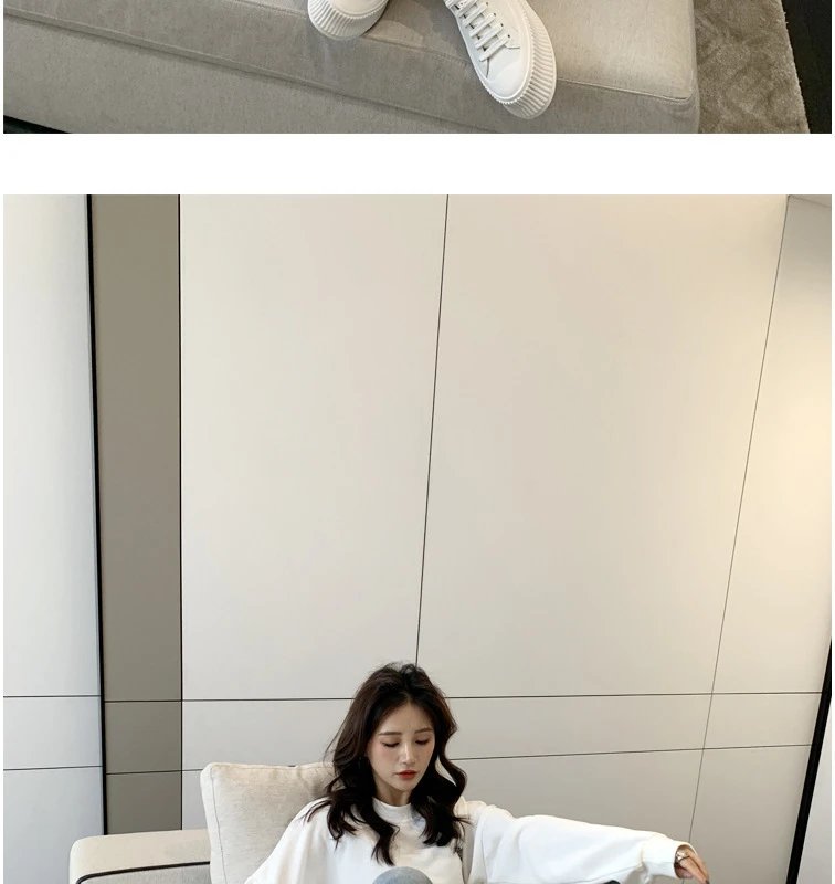 White Chunky Platform Sneakers - 51