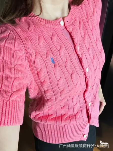 Ralph Lauren Cable Knit Polo Black - 13