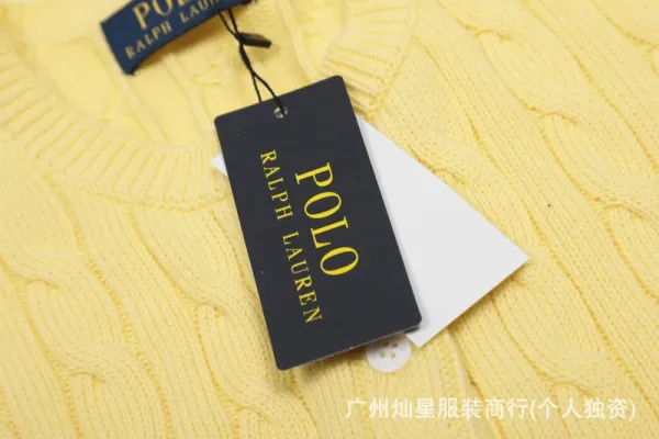 Ralph Lauren Cable Knit Polo Black - 27