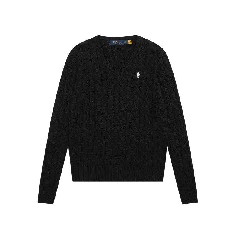 Polo Ralph Lauren Cable Knit V-Neck Sweater Light Blue - 19