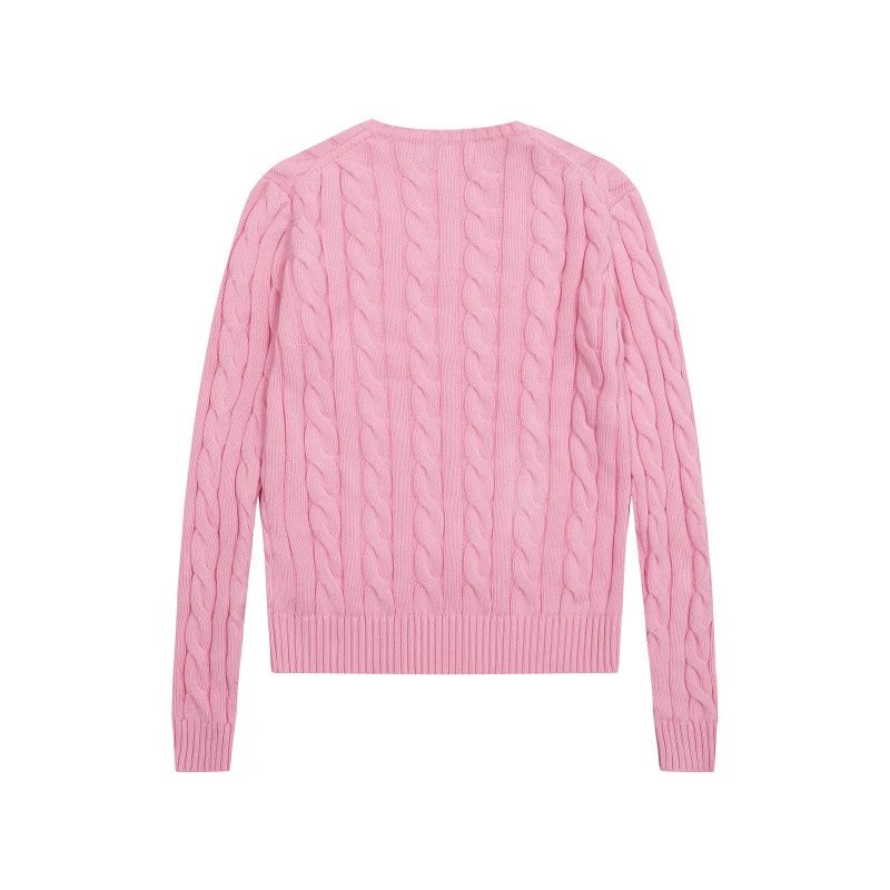 Polo Ralph Lauren Cable Knit V-Neck Sweater Light Blue - 6