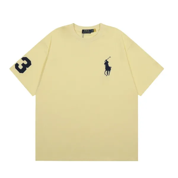 Polo Ralph Lauren Big Pony 3 Sleeve Graphic T-Shirt Gray - 21