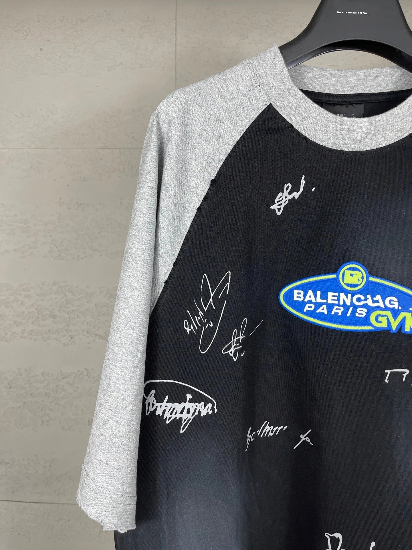 Balenciaga x GVO Raglan T-Shirt Neon Yellow - 11