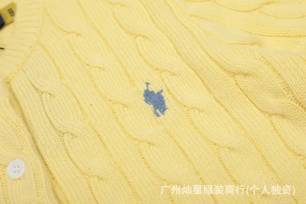 Ralph Lauren Cable Knit Polo Black - 33