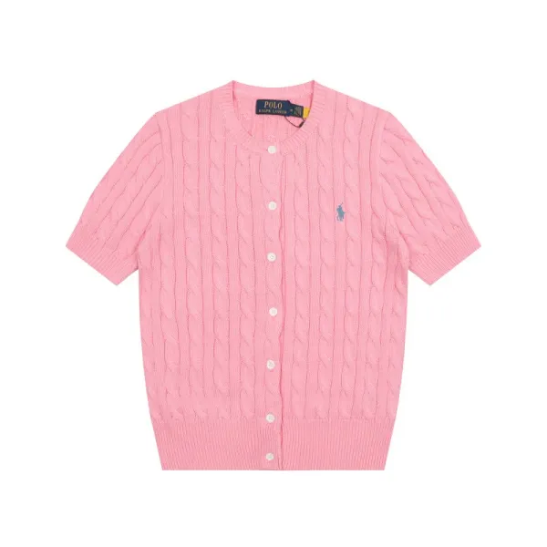 Ralph Lauren Cable Knit Polo Black - 43